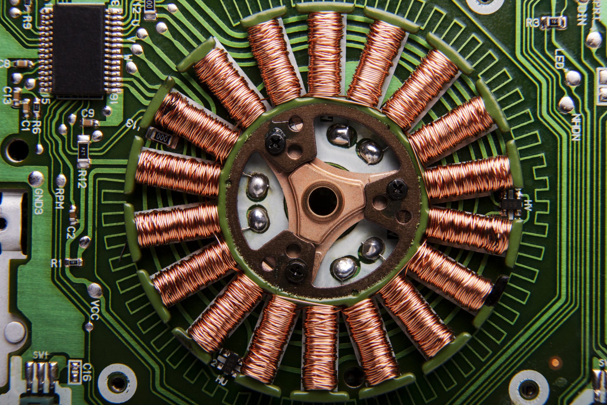 flat-lay-circuit-board-close-up